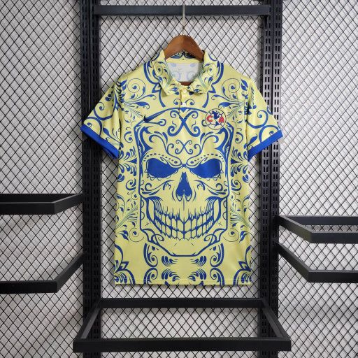 América 23-24 Yellow Special Editon Polo Shirt - Fans Version