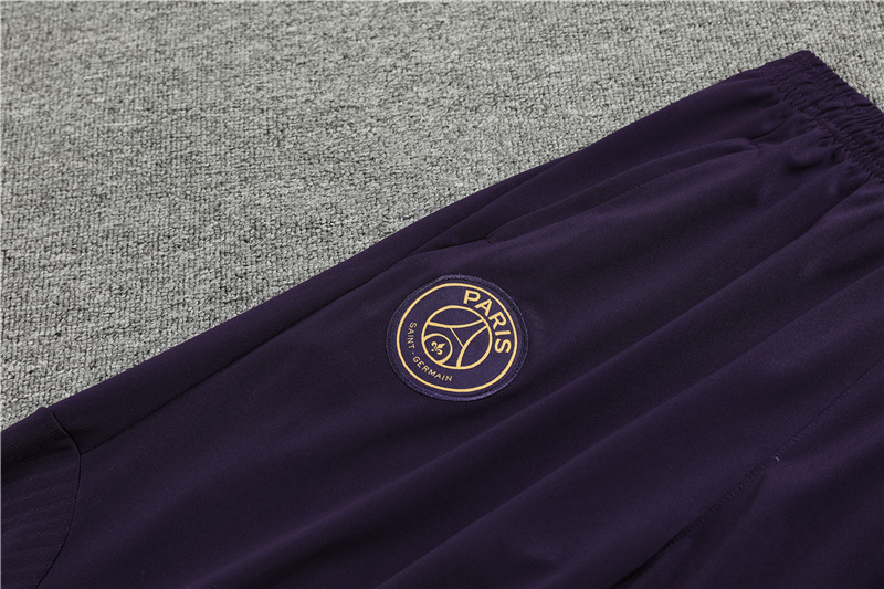 Paris Saint-Germain PSG 23-24 Kids Long Sleeve Training Set Blue -Purple