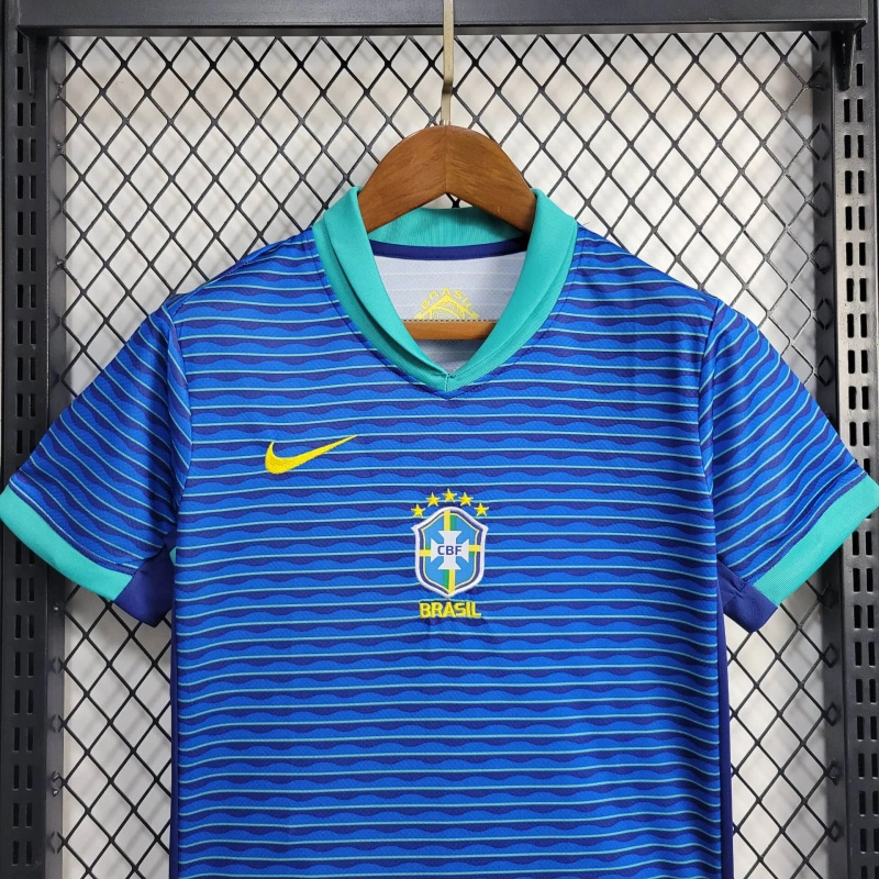 Brazil 2024 Away Stadium Kids Kit