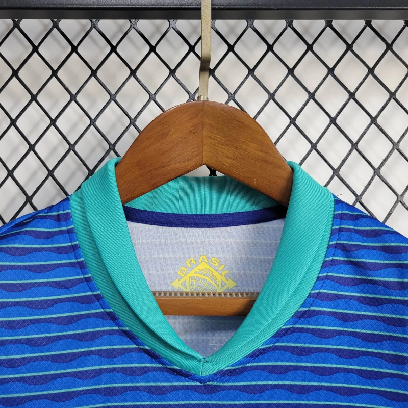 Brazil 2024 Away Stadium Kids Kit