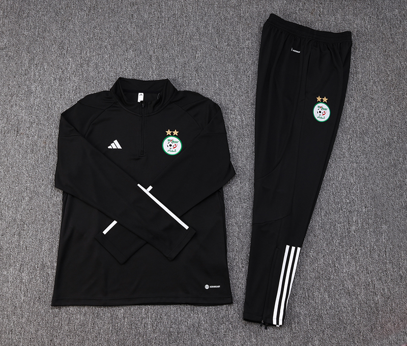 Algeria Olympic TEAM 23-24 Long Sleeve Training Set -Black