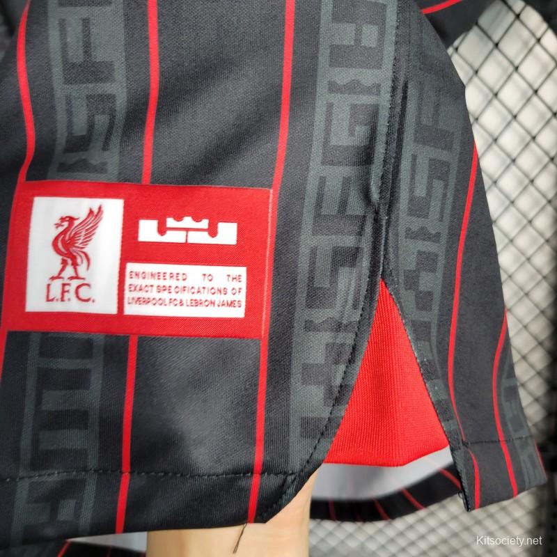 23-24 Liverpool x LeBron James Black Jersey - Fans Version
