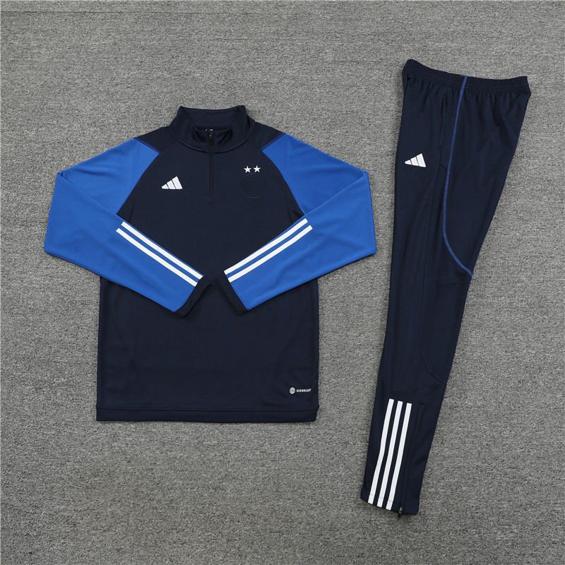 Algeria 23-24 Long Sleeve Training Set -Black and Blue