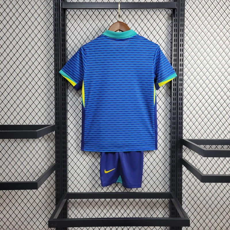 Brazil 2024 Away Stadium Kids Kit