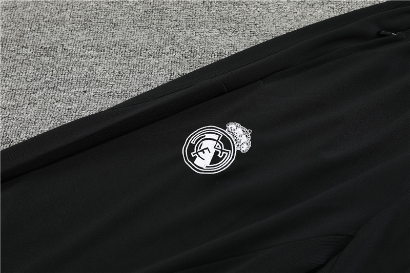 Real Madrid 23-24 Kids Long Sleeve Training Set Black