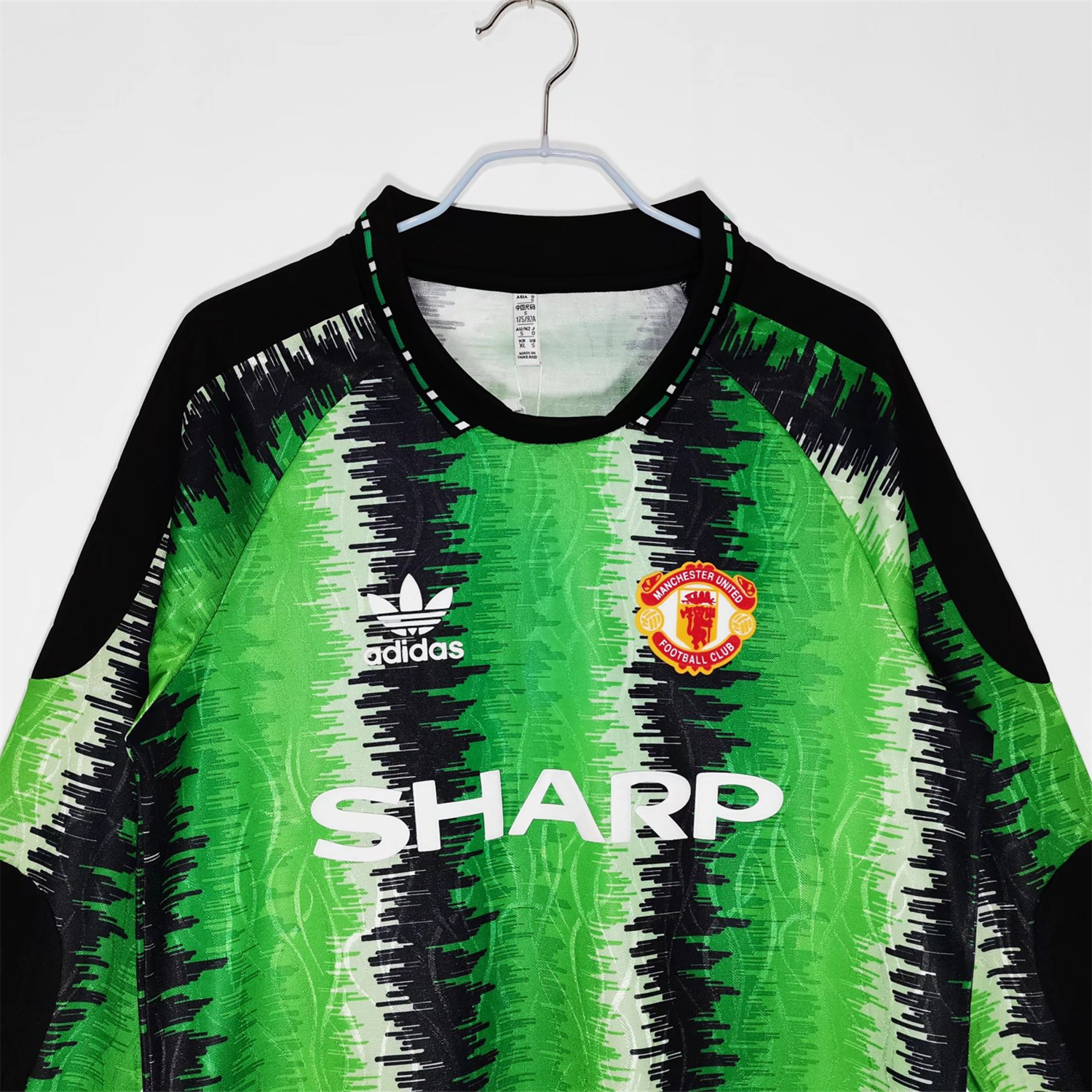 Manchester United Retro 1990/91 Goalkeeper Green Long Sleev Jersey