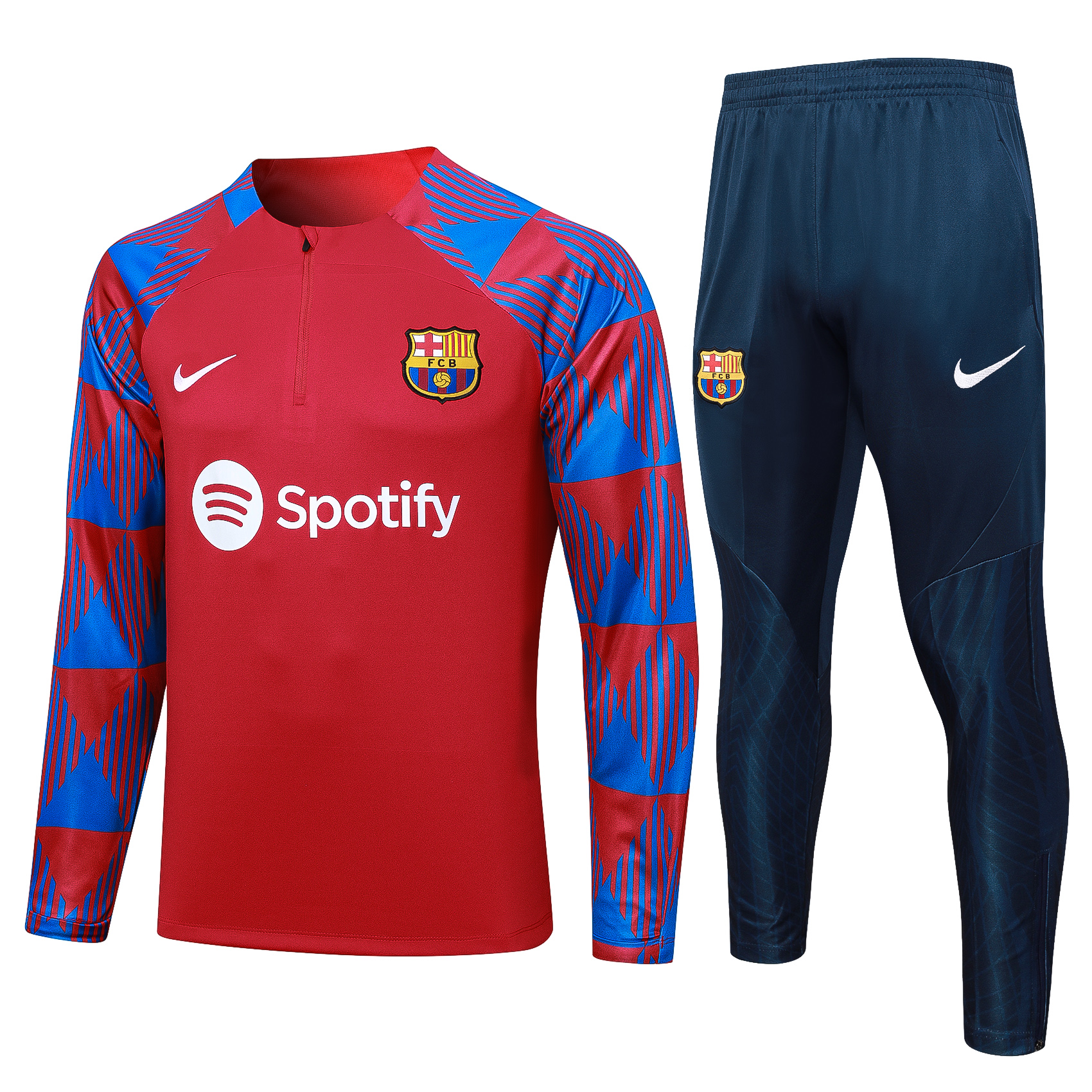 B.A.R.S.A 23-24 Kids Long Sleeve Training Set Red