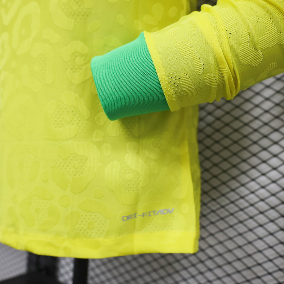 Brazil 22-23 Home Long Sleeve Jersey - Player Version