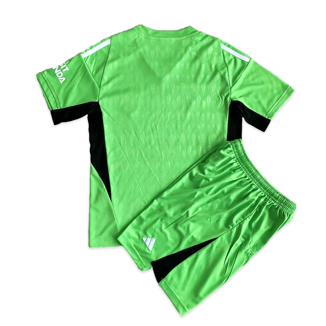 Arsenal 23-24 Green Goalkeeper Men's Adult Jersey Set - Fans Version