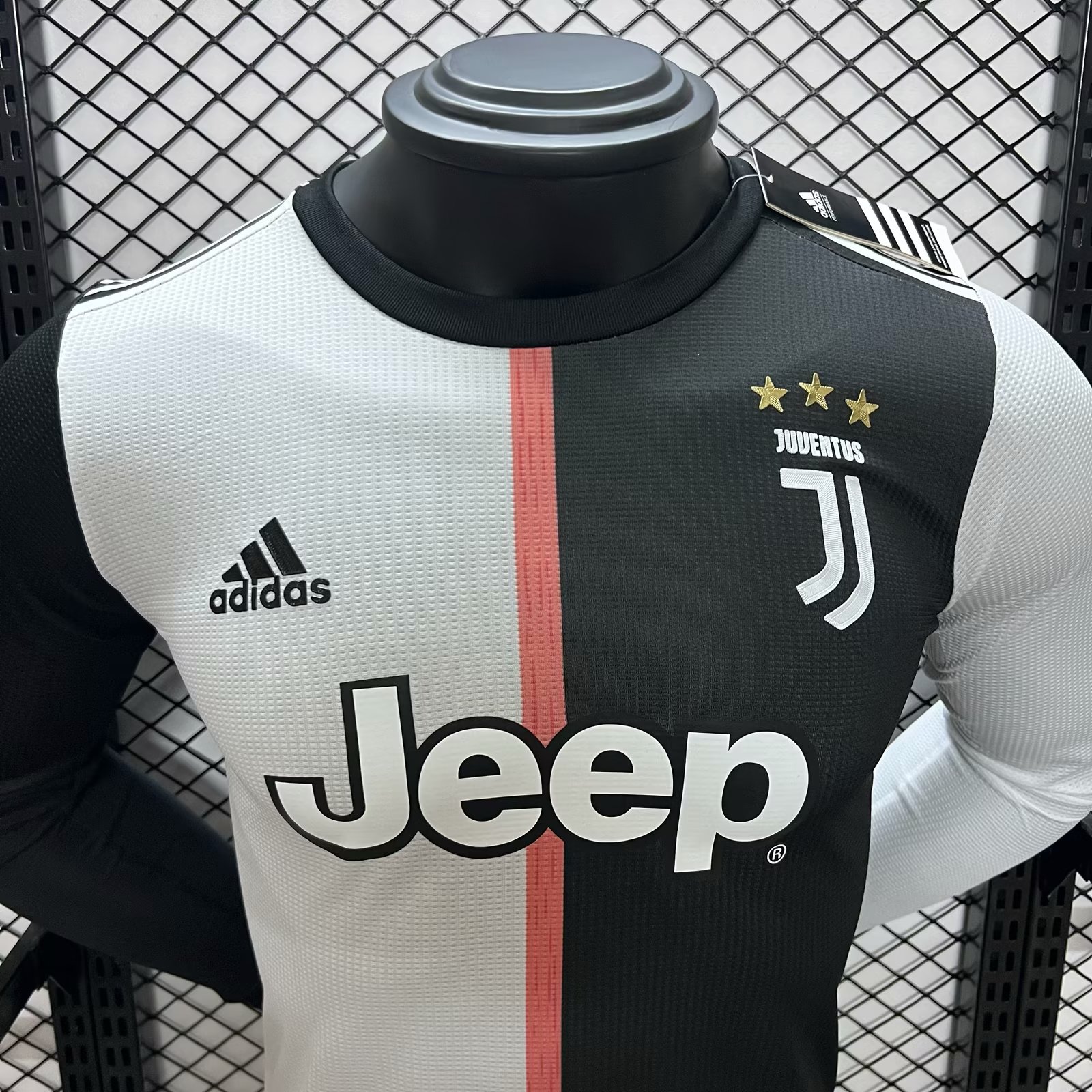 Retro Juventus 2019-20 Home Stadium Long Sleeve Jersey - Player Version