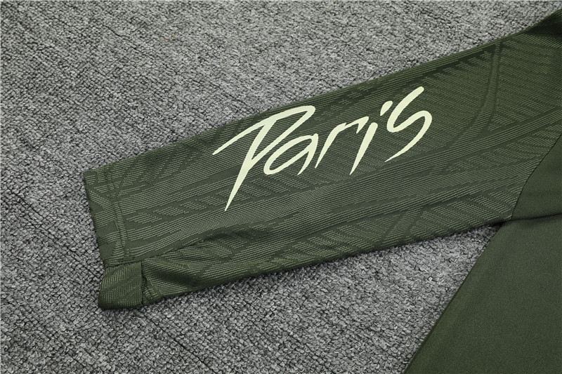 Paris Saint-Germain PSG 23-24 Long Sleeve Training Set - Army Green