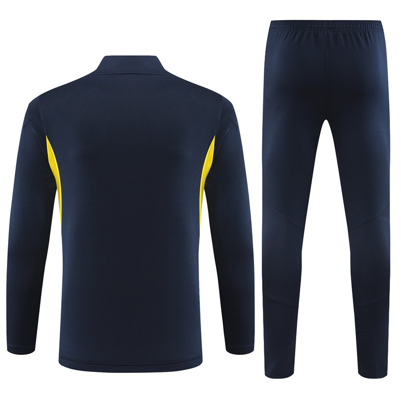 Real Madrid 23-24 Kids Long Sleeve Training Set Royal Blue