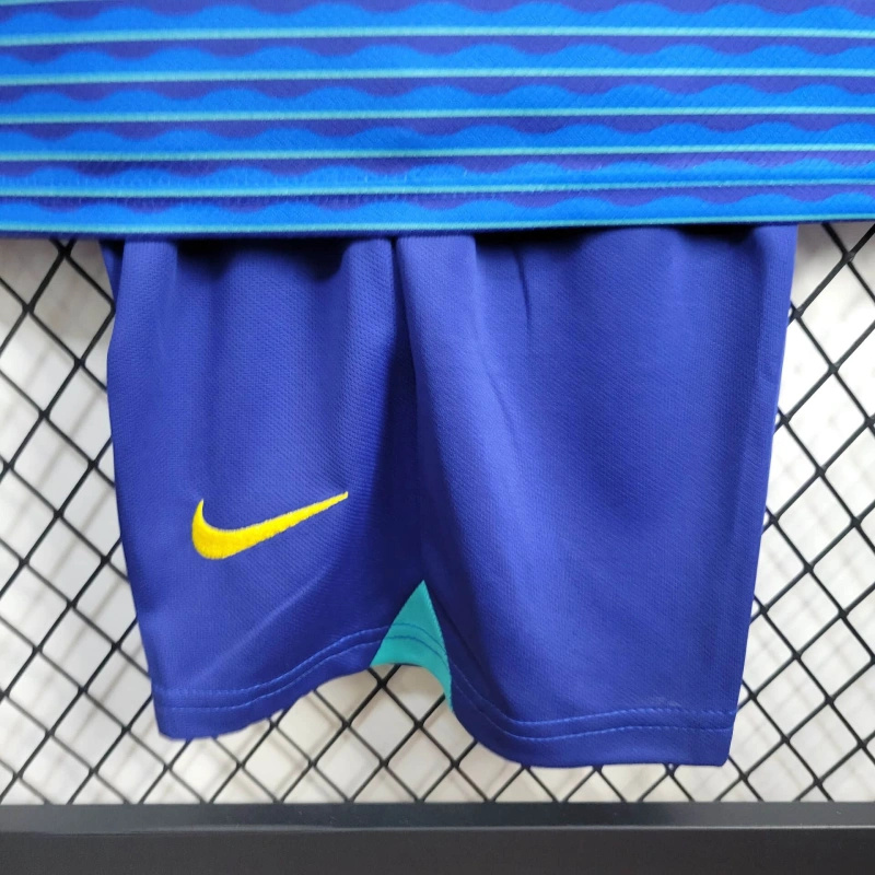 Brazil 2024 Away Stadium Kids Kit