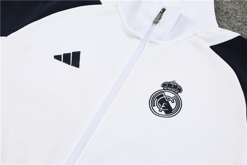 Real Madrid 23-24 Jacket Training Tracksuit - White