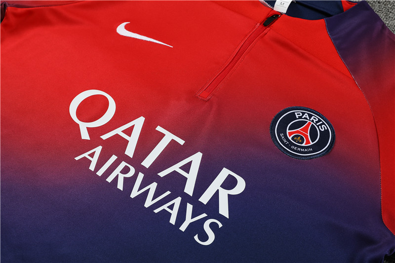 Paris Saint-Germain PSG 23-24 Long Sleeve Training Set -Red and Blue
