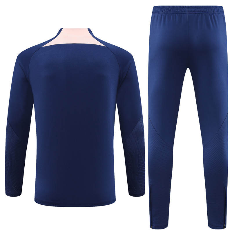 Atletico Madrid 23-24 Kids Long Sleeve Training Set Royal Blue