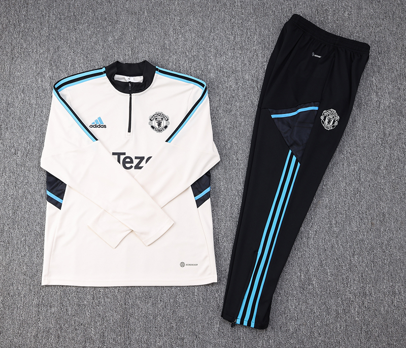 Manchester United 23-24 Long Sleeve Training Set -Off-White