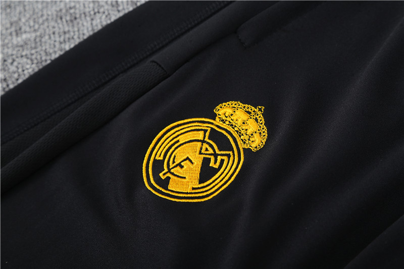 Real Madrid 23-24 Kids Long Sleeve Training Set Dark Grey
