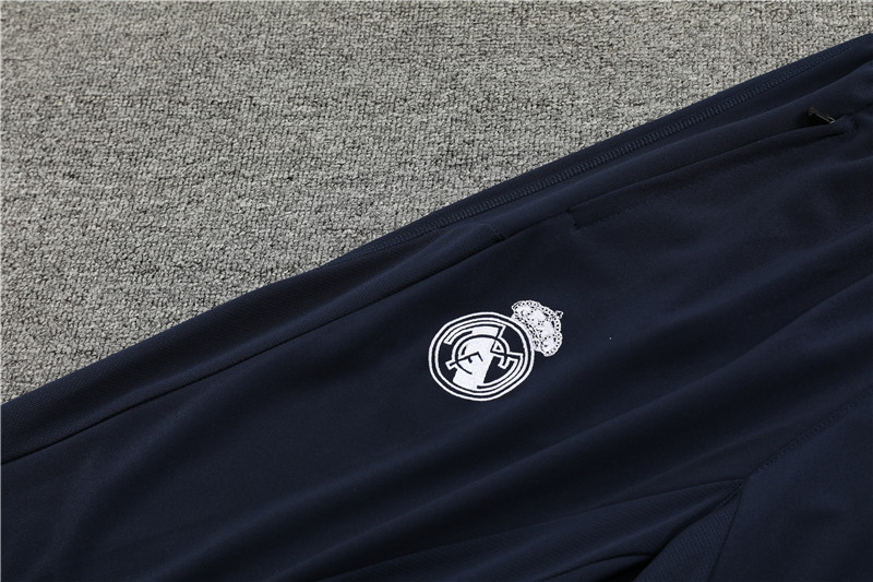 Real Madrid 23-24 Long Sleeve Training Set -White and Black