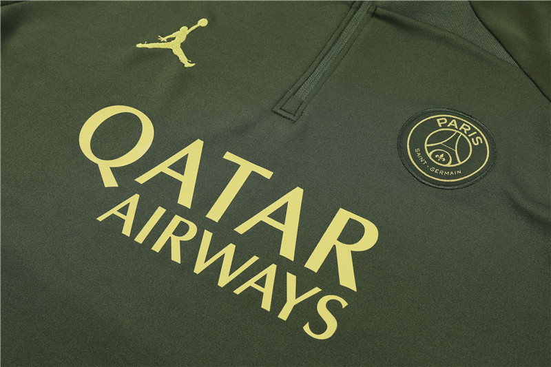Paris Saint-Germain PSG 23-24 Long Sleeve Training Set - Army Green