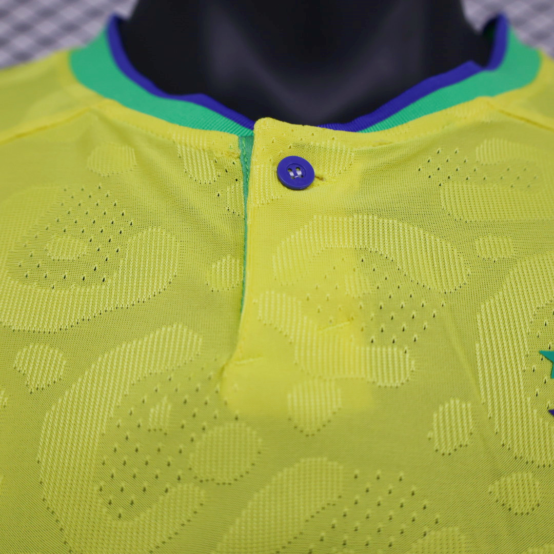 Brazil 22-23 Home Long Sleeve Jersey - Player Version