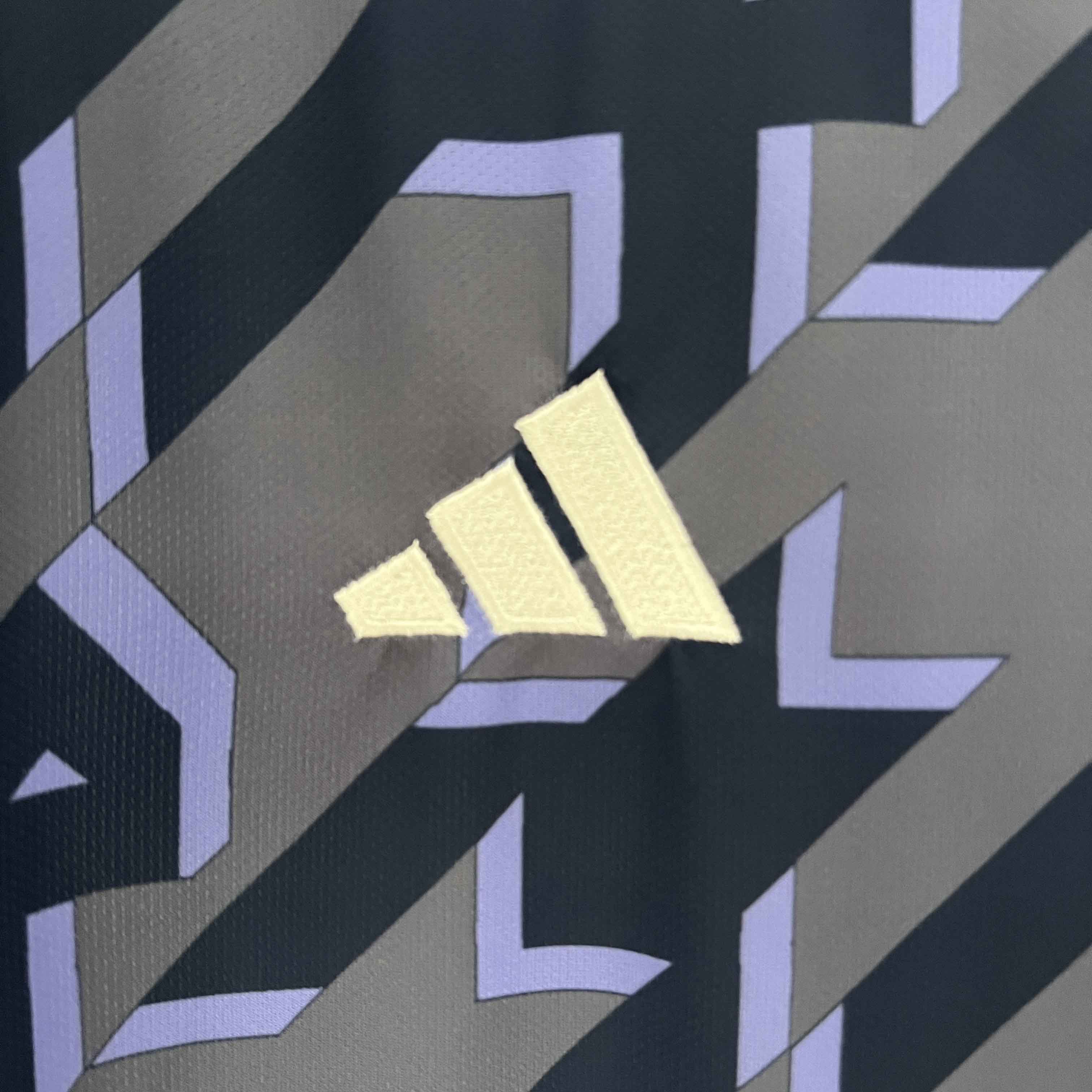 Real Madrid 23-24 Houndstooth Pattern Pre-match Jersey - Fans Version