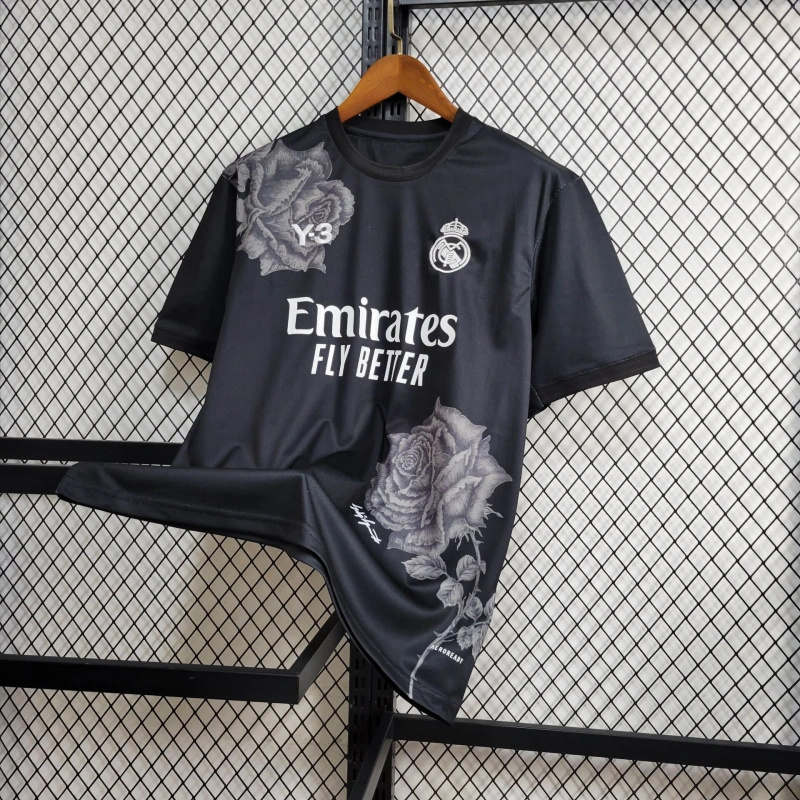 Real Madrid 23-24 Y-3 Black Special Edition Jersey - Fans Version