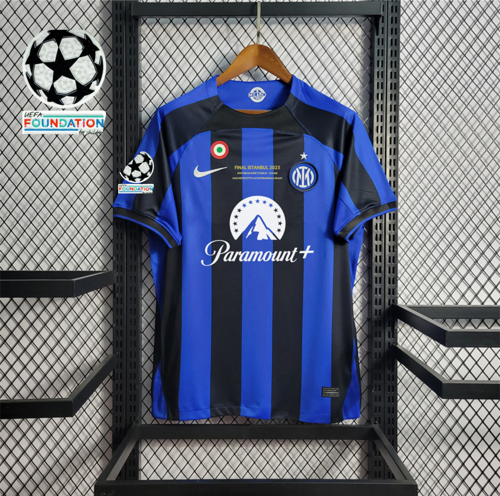 Inter Milan 22-23 Home Jersey - Fans Version - Champions League Final Match