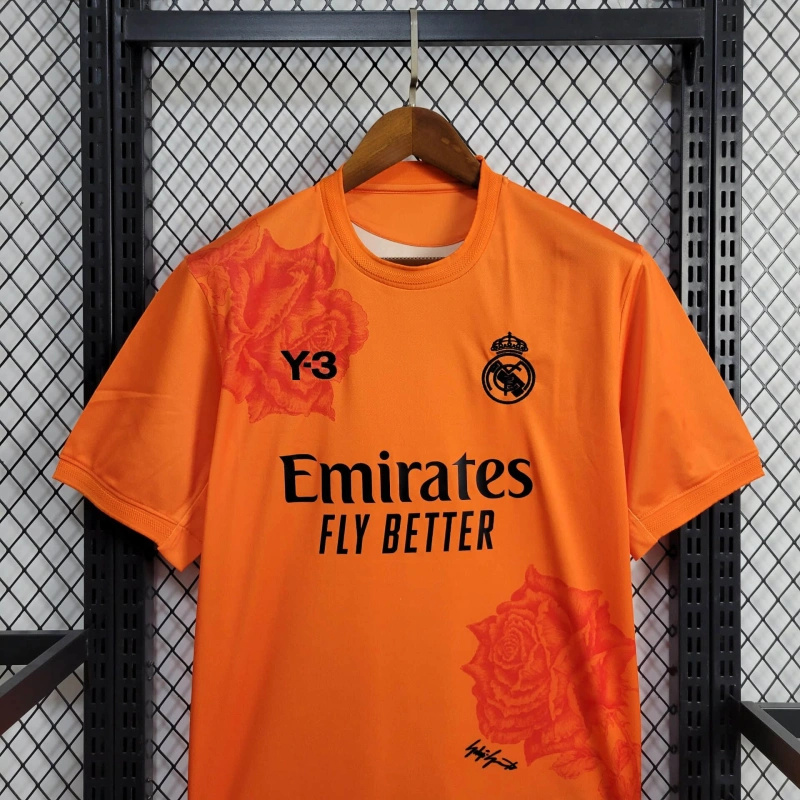 Real Madrid 23-24 Y-3 Orange Special Edition Jersey - Fans Version