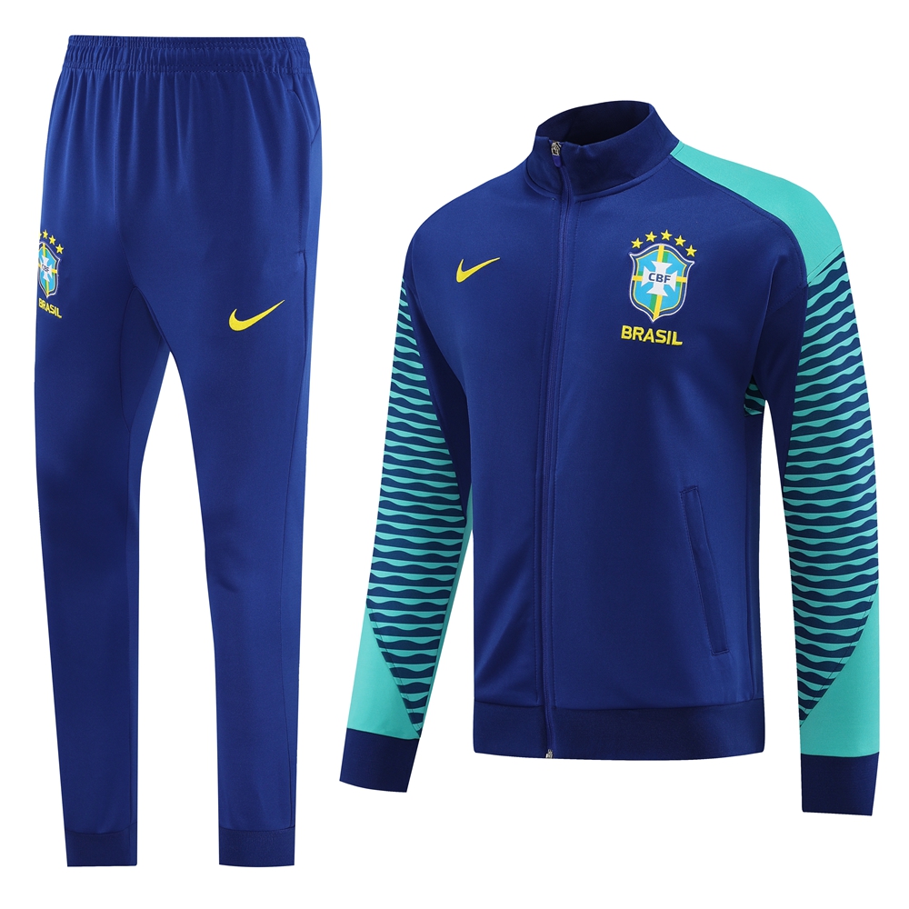 Brazil 23-24 Jacket Training Tracksuit - Blue